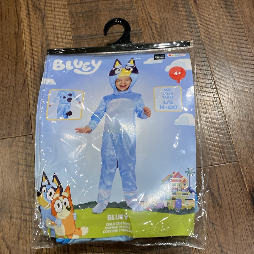 Disguise Bluey Light Blue Kids Costume by Disguise